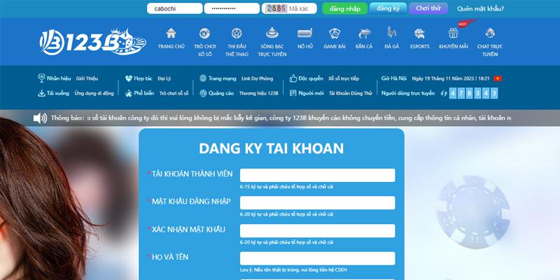 Hướng dẫn người chơi nhận chương trình ưu đãi tặng 200 vòng cược tại 123B